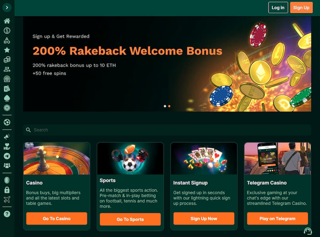 TG Casino No KYC and Crypto